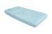 Lenjerie patut bebe, SomnART, cearceaf pat 60x120x10 cu elastic, cearceaf pilota 80x110, perna joasa 20x35, Bleu Relax KipRoom