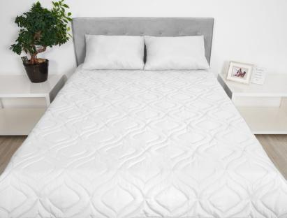 Pilota de vară 180x200 Somnart Belina, microfibra, lavabila la masina, vidata, Alb Relax KipRoom