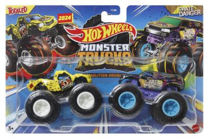 HOT WHEELS MONSTER TRUCK SET 2 MASINI TOTALED SI CRATE DANGER SCARA 1 LA 64 SuperHeroes ToysZone