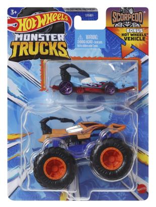 HOT WHEELS MONSTER TRUCK SI MASINUTA METALICA SCORPEDO SuperHeroes ToysZone