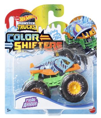 HOT WHEELS MONSTER TRUCK CAMION PIRAN-AHHHH CU CULORI SCHIMBATOARE SCARA 1:64 SuperHeroes ToysZone