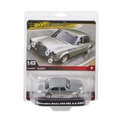 HOT WHEELS PREMIUM REAL RIDERS MASINUTA METALICA MERCEDES BENZ 300 SEL 6.8 AMG SCARA 1:43 SuperHeroes ToysZone