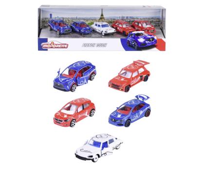 MAJORETTE FRENCH TOUCH SET 5 MASINUTE METALICE SCARA 1:64 SuperHeroes ToysZone