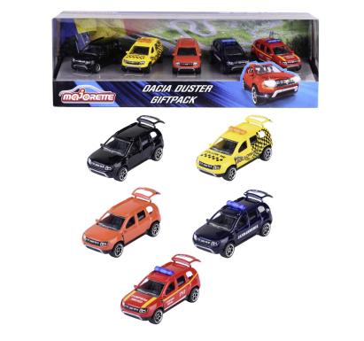 MAJORETTE DACIA DUSTER SET 5 MASINUTE SCARA 1:64 SuperHeroes ToysZone