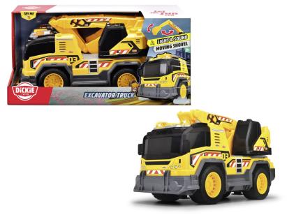 DICKIE CAMION CU EXCAVATOR CU SUNETE SI LUMINI 30CM SuperHeroes ToysZone