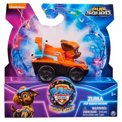 PATRULA CATELUSILOR PUP SQUAD RACERS VEHICUL METALIC ZUMA SCARA 1:55 SuperHeroes ToysZone