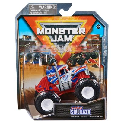 MONSTER JAM MASINUTA METALICA LUCAS STABILIZER SCARA 1 LA 64 SuperHeroes ToysZone