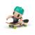 TECH DECH SK8 CREW PACHET PLACA SI FIGURINA 9.6CM SAPCA VERDE SuperHeroes ToysZone