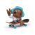 TECH DECH SK8 CREW PACHET PLACA SI FIGURINA 9.6CM CASTI ALBASTRE SuperHeroes ToysZone