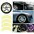 Set 16 ornamente Reflectorizante pentru jante auto, moto, culoare Galben FAVLine Selection