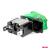 Comutator iluminat (intrerupator) cu protectie, destinatie auto, moto, ATV, SSV, Off-Road, model "TOP GUN", tensiune 12V - 24V, culoare Verde FAVLine Selection