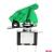 Comutator iluminat (intrerupator) cu protectie, destinatie auto, moto, ATV, SSV, Off-Road, model "TOP GUN", tensiune 12V - 24V, culoare Verde FAVLine Selection