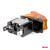 Comutator iluminat (intrerupator) cu protectie, destinatie auto, moto, ATV, SSV, Off-Road, model "TOP GUN", tensiune 12V - 24V, culoare Orange FAVLine Selection