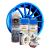 Kit complet reparatie si vopsire jante culoare Albastru Fluorescent, V2 FAVLine Selection