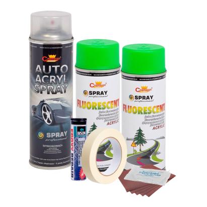 Kit complet reparatie si vopsire jante culoare Verde Fluorescent, V2 FAVLine Selection