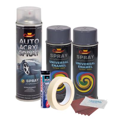 Kit complet reparatie si vopsire jante culoare Gri Inchis, V2 FAVLine Selection