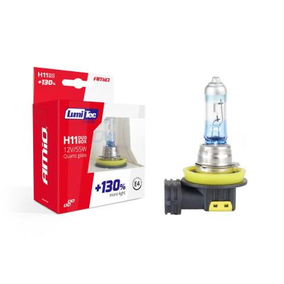 Set becuri cu halogen H11 12V 55W LumiTec LIMITED + 130% DUO BOX FAVLine Selection