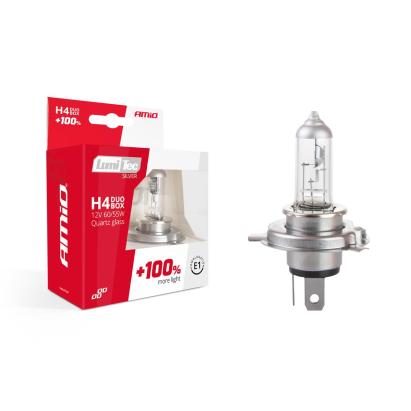 Set becuri cu halogen H4 12V 60 / 55W LumiTec SILVER + 100% DUO BOX FAVLine Selection