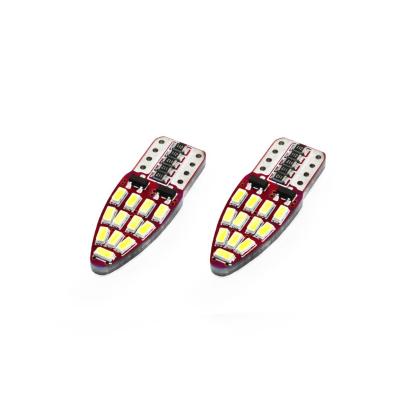 Set becuri auto cu LED CANBUS compatibil T10e W5W 24 SMD Alb 12V, destinat competitiilor auto sau off-road FAVLine Selection