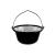 Ceaun de Servire Emailată Negru 0,8 litri Handy KitchenServ