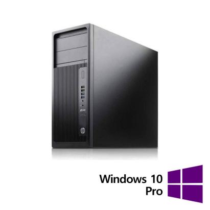 Workstation Refurbished HP Z240 Tower, Intel Xeon Quad Core E3-1245 V5 3.50 - 3.90GHz, 16GB DDR4, SSD 256GB, DVD-RW, nVidia Quadro K2200/4GB + Windows 10 Pro NewTechnology Media