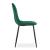 Set 4 scaune bucatarie/living, Artool, Asti, catifea, metal, verde si negru, 44.5x50.5x87.5 cm GartenVIP DiyLine