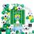 Kit aranjament baloane fotbal, fundal happy birthday, latex si folie de aluminiu, 59 piese MultiMark GlobalProd