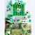 Kit aranjament baloane fotbal, fundal happy birthday, latex si folie de aluminiu, 59 piese MultiMark GlobalProd