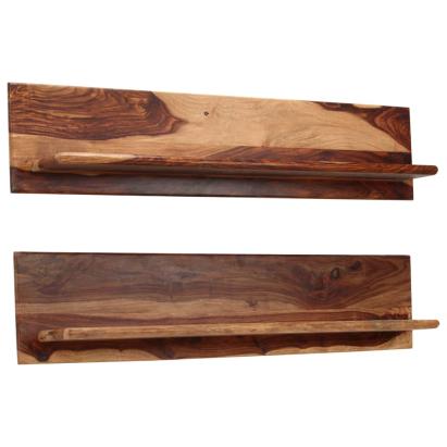 Rafturi de perete, 2 buc., 118x26x20 cm, lemn masiv de sheesham GartenMobel Dekor