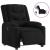 Fotoliu rabatabil electric, negru, material textil GartenMobel Dekor