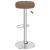 Scaune de bar, 2 buc., maro, material textil GartenMobel Dekor