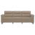 Canapea cu 3 locuri, gri taupe, 180 cm, țesătură microfibră GartenMobel Dekor