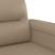 Canapea cu 2 locuri, cappuccino, 140 cm, piele ecologică GartenMobel Dekor