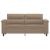 Canapea cu 2 locuri, cappuccino, 140 cm, piele ecologică GartenMobel Dekor