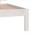 Cadru de pat mic single, alb, 75x190 cm, lemn masiv GartenMobel Dekor