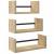 Set rafturi perete cu bare, 3 buc, stejar sonoma lemn prelucrat GartenMobel Dekor