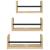 Set rafturi perete cu bare, 3 buc, stejar sonoma lemn prelucrat GartenMobel Dekor