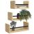 Set rafturi perete cu bare, 3 buc, stejar sonoma lemn prelucrat GartenMobel Dekor