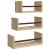 Set rafturi perete cu bare, 3 buc, stejar sonoma lemn prelucrat GartenMobel Dekor