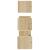 Set rafturi perete cu bare, 3 buc, stejar sonoma lemn prelucrat GartenMobel Dekor