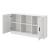 Comoda Spottrup 70x120x30,5cm alb [en.casa] HausGarden Leisure