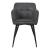 Scaun bucatarie Birmingham 81x57x53cm gri inchis negru [en.casa] HausGarden Leisure