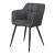 Scaun bucatarie Birmingham 81x57x53cm gri inchis negru [en.casa] HausGarden Leisure