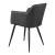 Scaun bucatarie Birmingham 81x57x53cm gri inchis negru [en.casa] HausGarden Leisure