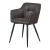 Scaun bucatarie Birmingham 81x57x53cm maro inchis negru [en.casa] HausGarden Leisure