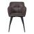 Scaun bucatarie Birmingham 81x57x53cm maro inchis negru [en.casa] HausGarden Leisure