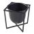 Set 2 buc suport plante masuri diferite Nordmaling metal negru [en.casa] HausGarden Leisure