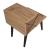 Masuta Bergen 50x40x55cm efect lemn/lemn nuanta inchisa [en.casa] HausGarden Leisure