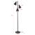 Lampadar Witney 154cm 3xE14 40W negru/auriu [lux.pro] HausGarden Leisure