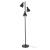 Lampadar Witney 154cm 3xE14 40W negru/auriu [lux.pro] HausGarden Leisure